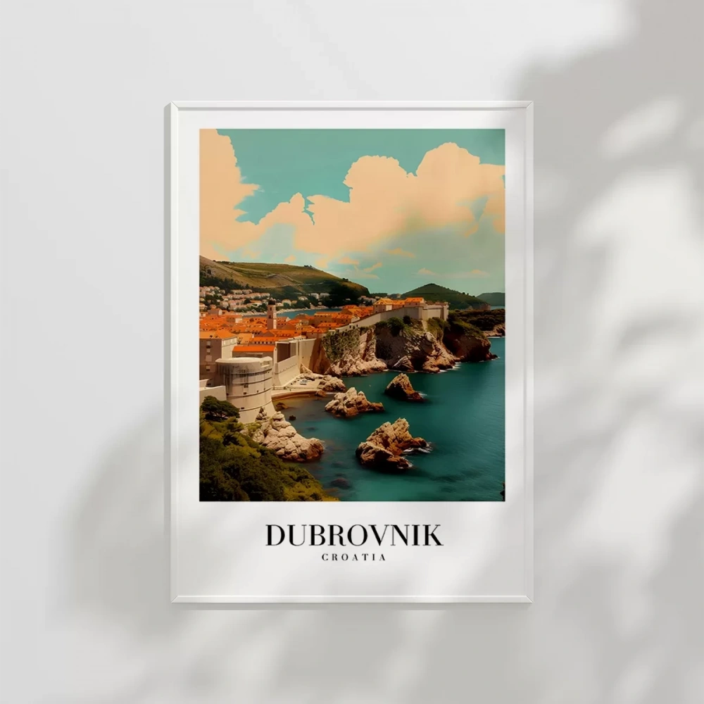 Dubrovnik Eski Şehir Poster