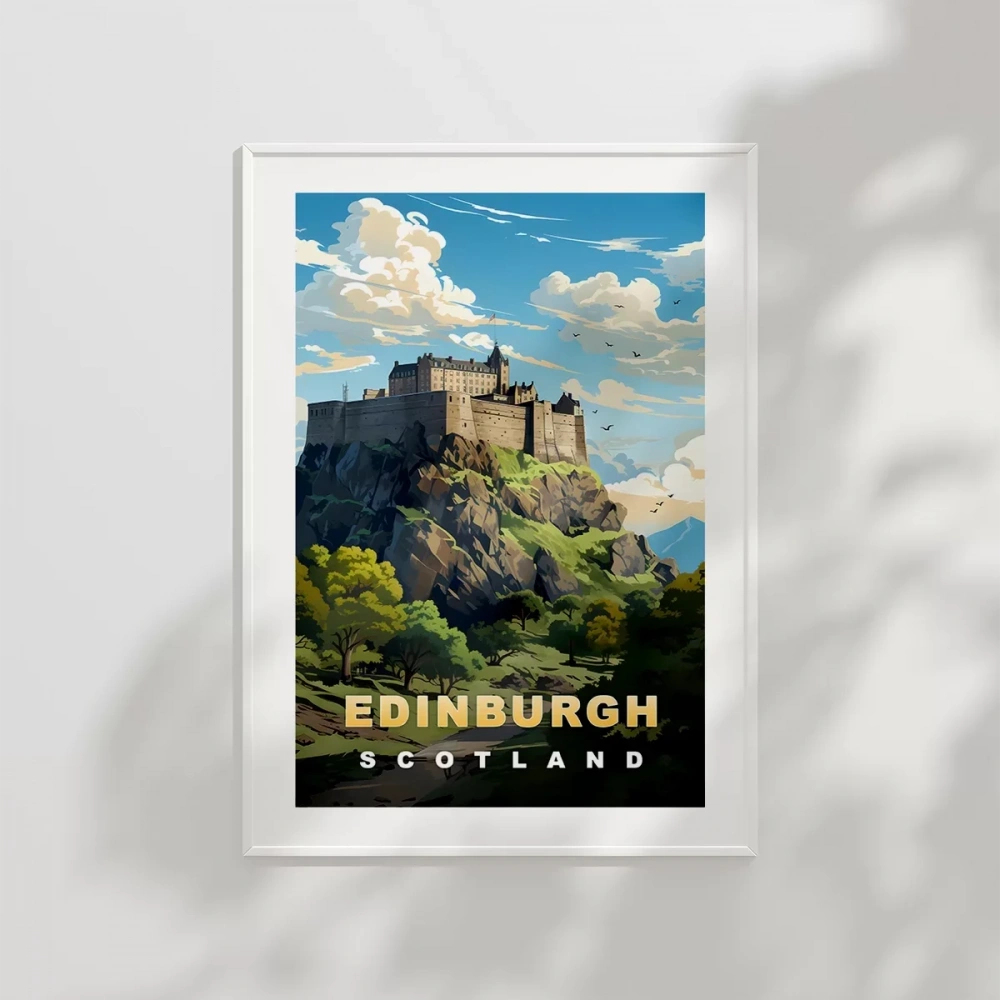 Edinburgh Manzarası Poster