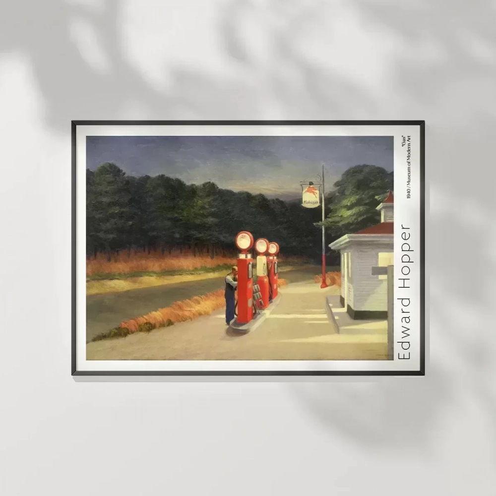 Edward Hopper Gaz Poster