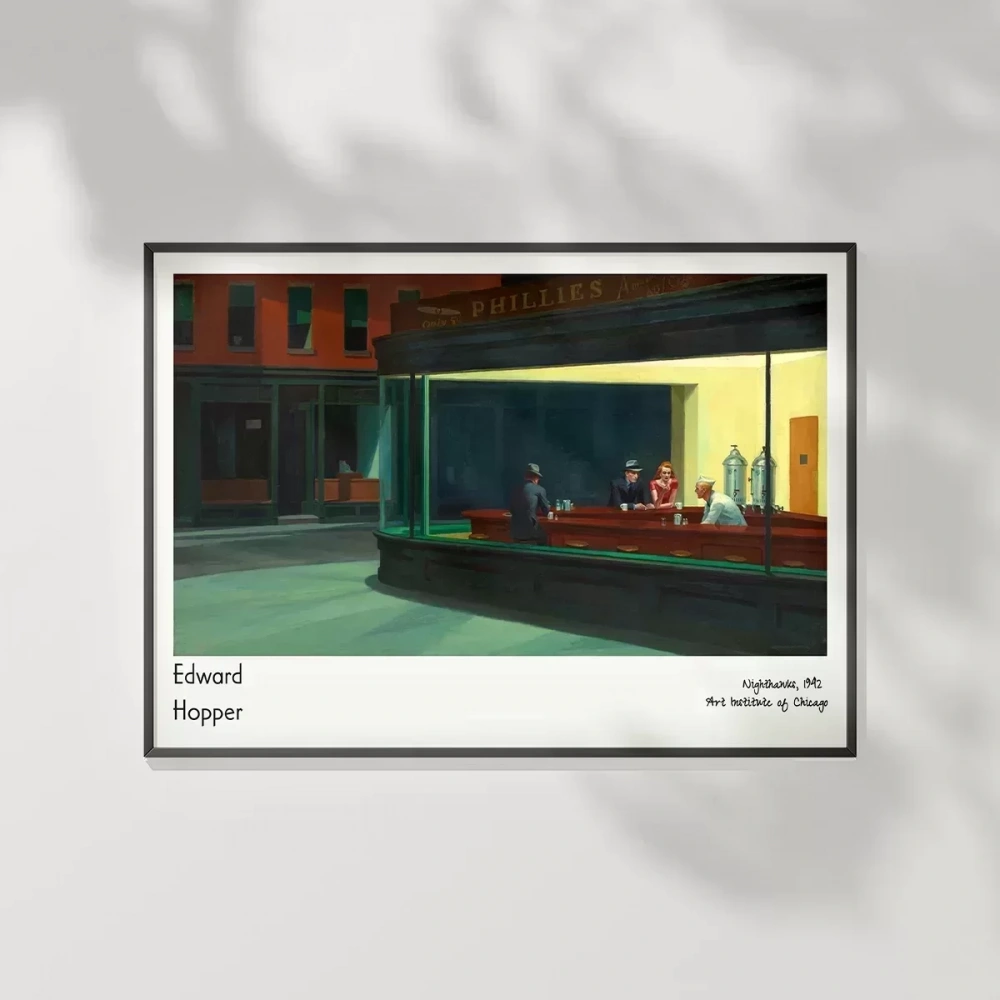 Edward Hopper Nighthawks Poster