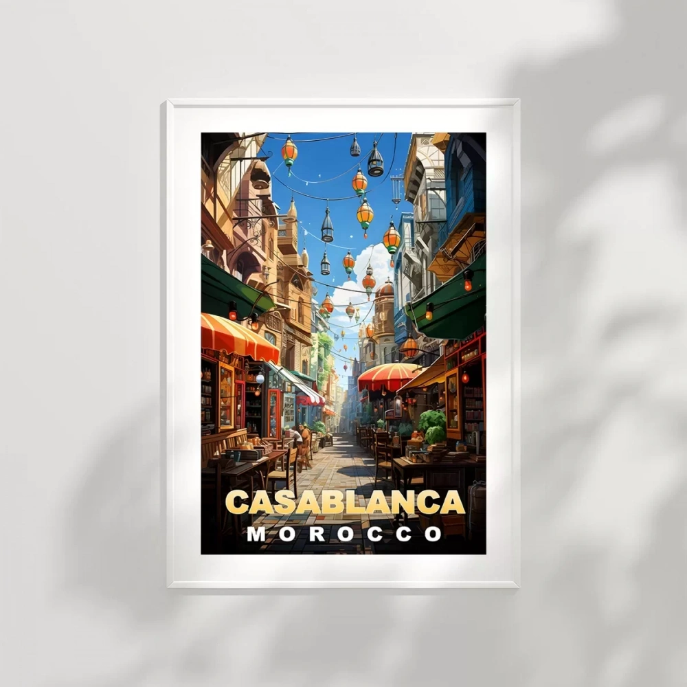 Fasın Renkli Sokakları Poster