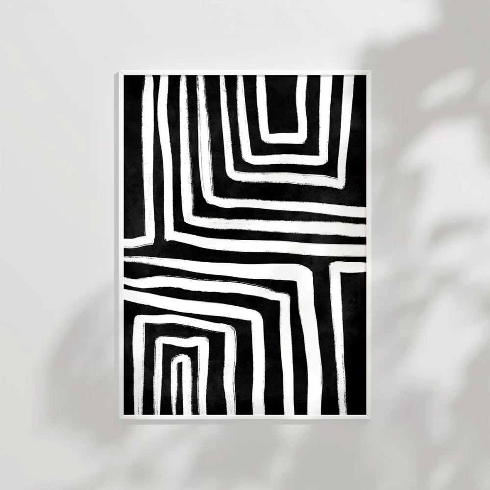 Geometrik Soyut Sanat Poster