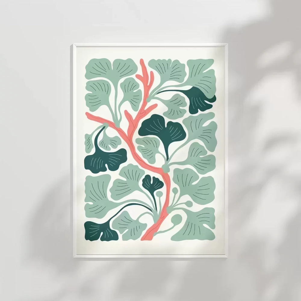 Ginkgo Ağacı Deseni Poster