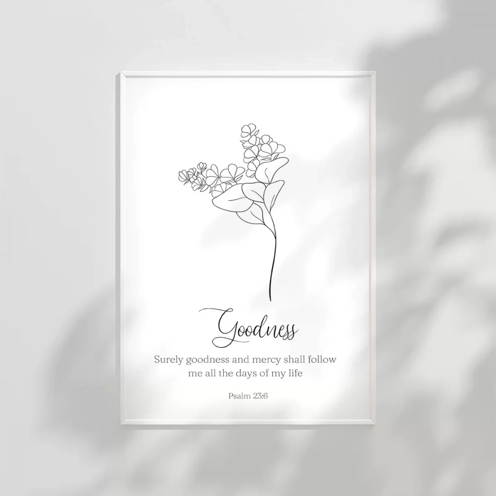 Goodness Temalı Minimalist Poster