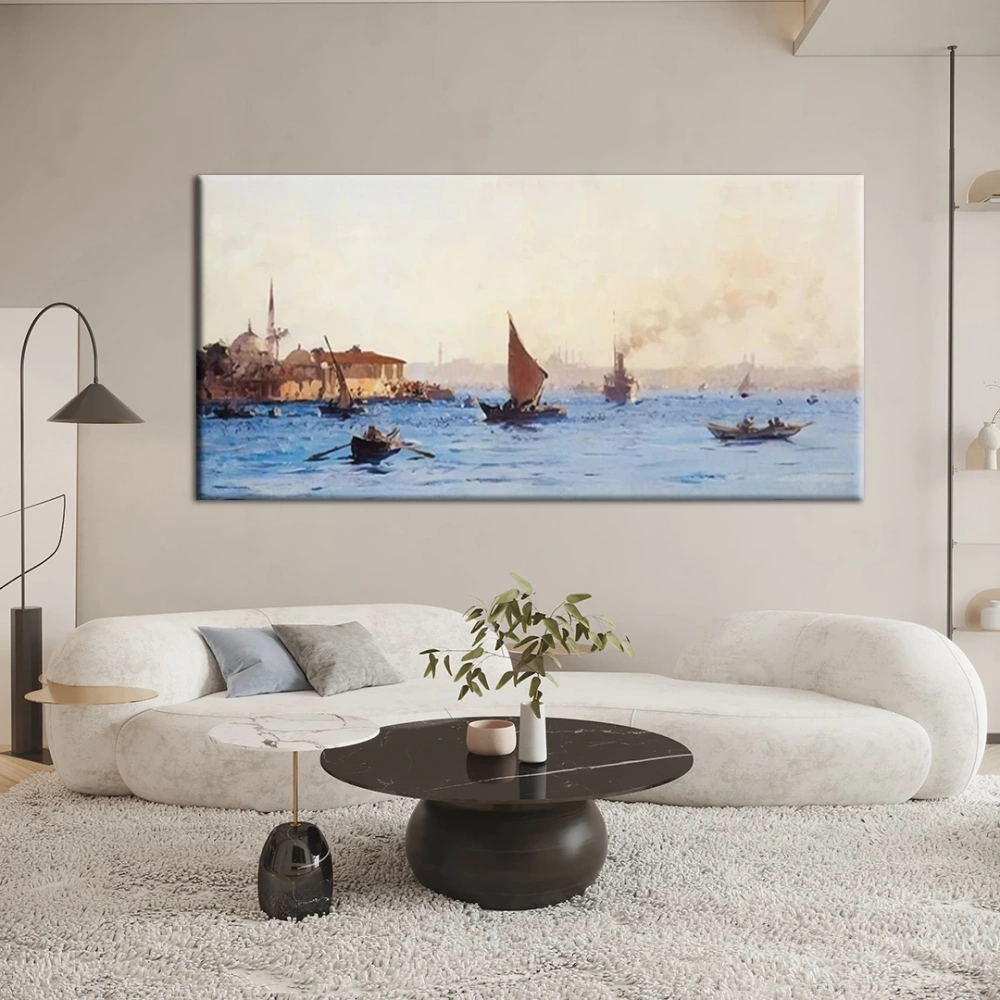 Gün Batımı Yelkenleri Kanvas Tablo