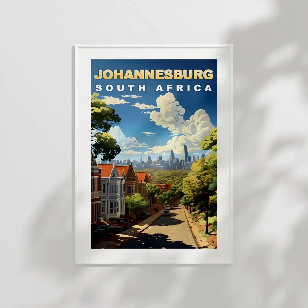Güney Afrikanın Kalbi Johannesburg Poster