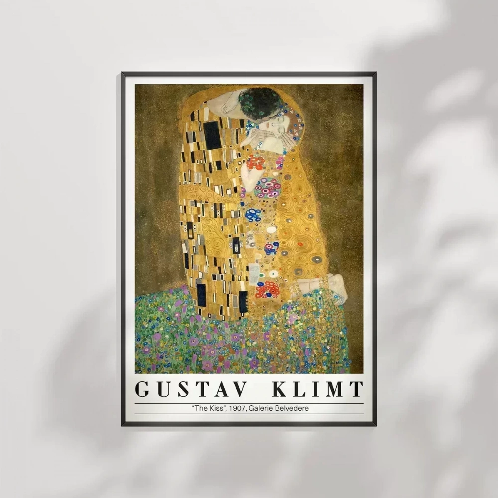 Gustav Klimt Öpücük 2 Poster