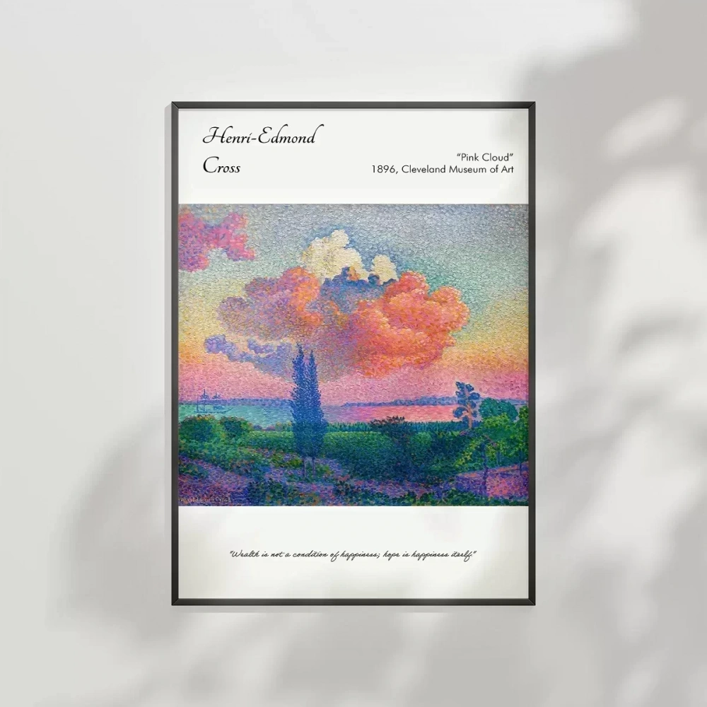 Henri-Edmond Cross Pembe Bulut Poster