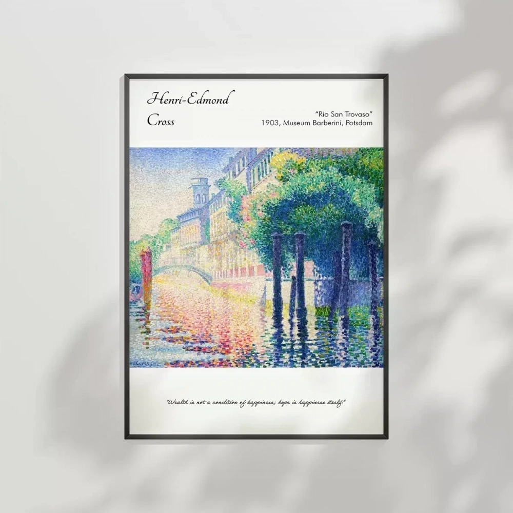 Henri-Edmond Cross Rio San Trovaso Poster