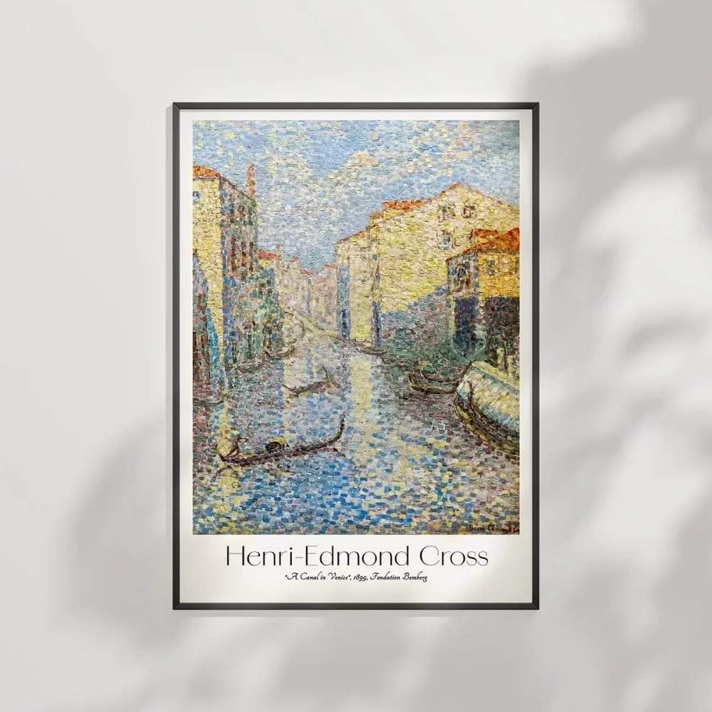 Henri-Edmond Cross Venedikte Bir Kanal Poster