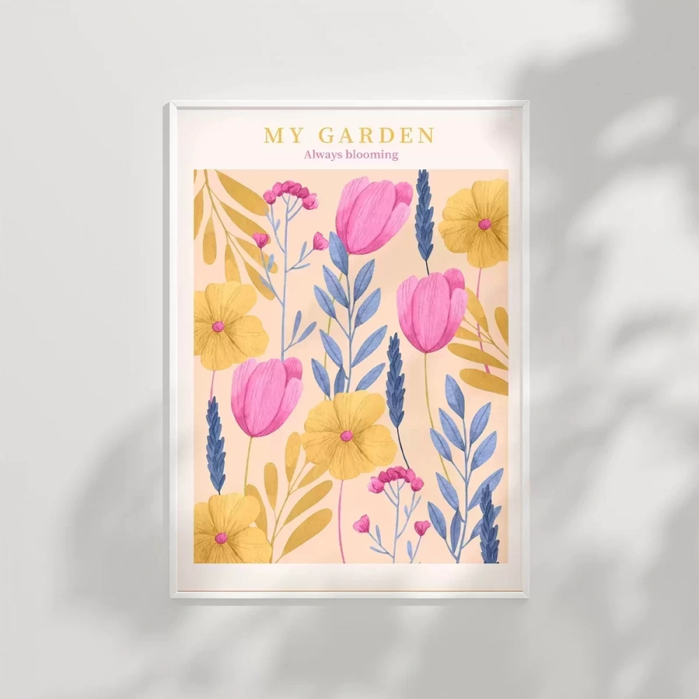 Hep Çiçeklenen Bahçe Poster