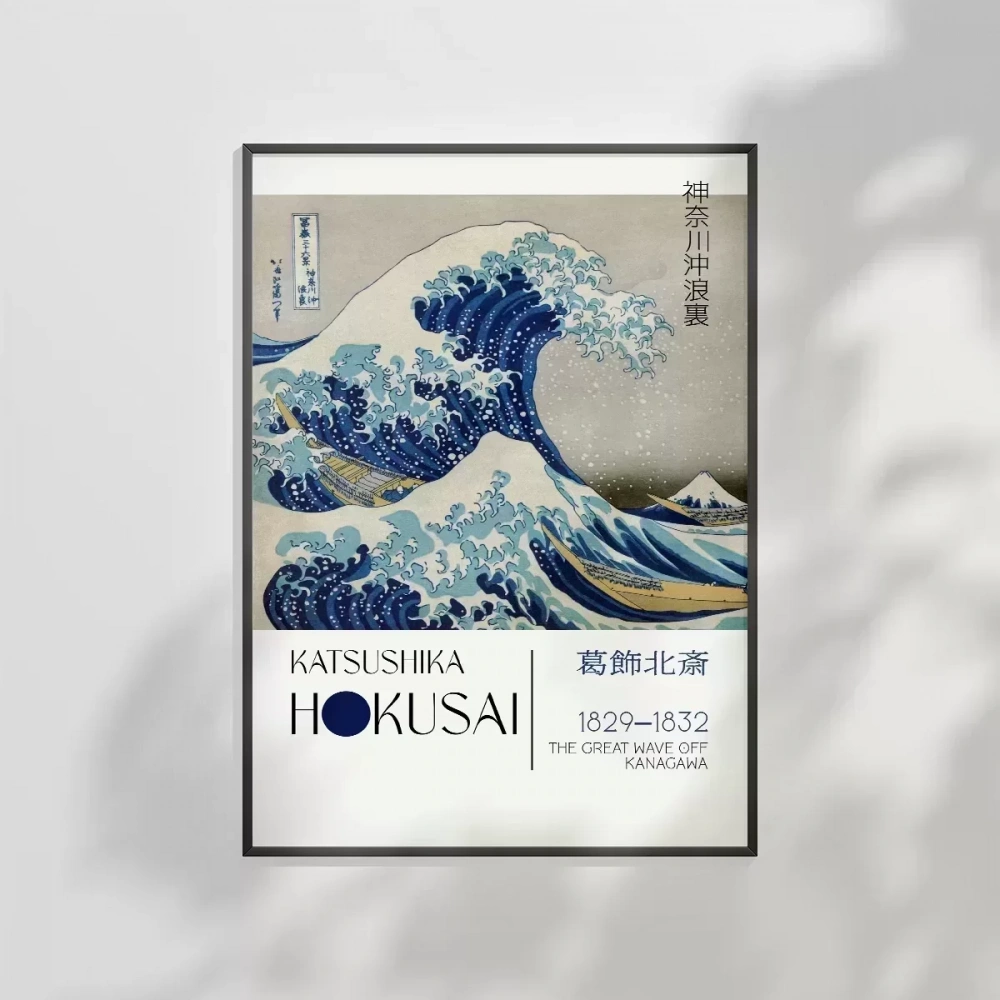 Hokusai Kanagawa Açıklarında Büyük Dalga Poster
