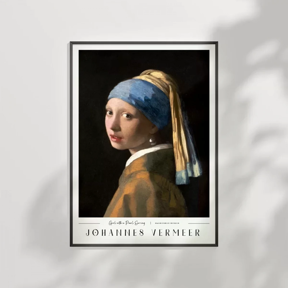 Johannes Vermeer İnci Küpeli Kız Poster
