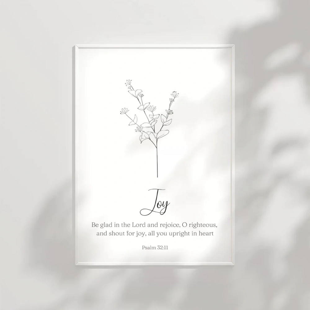 Joy Temalı İnanç ve Motivasyon Poster