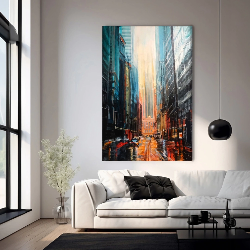 Yükselen Cam Kanvas Tablo