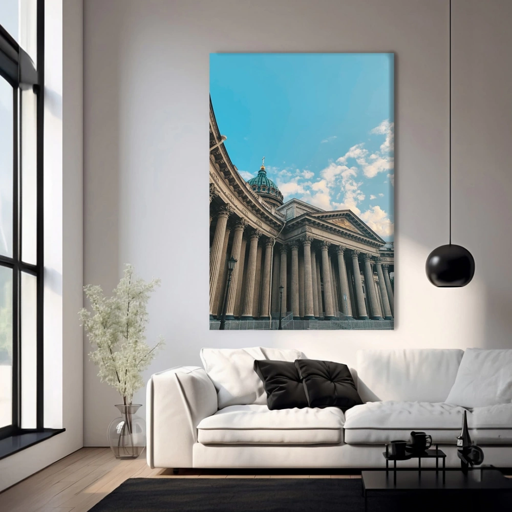 Sütunların Zirvesinde Kanvas Tablo