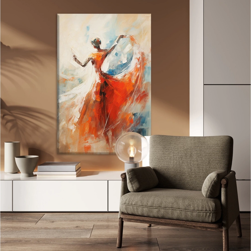 Flamenkonun Ritmi Kanvas Tablo
