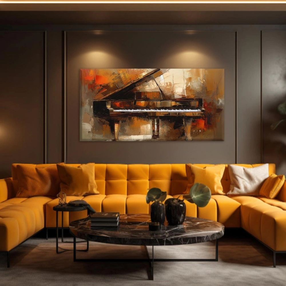 Yalnız Piyano Kanvas Tablo