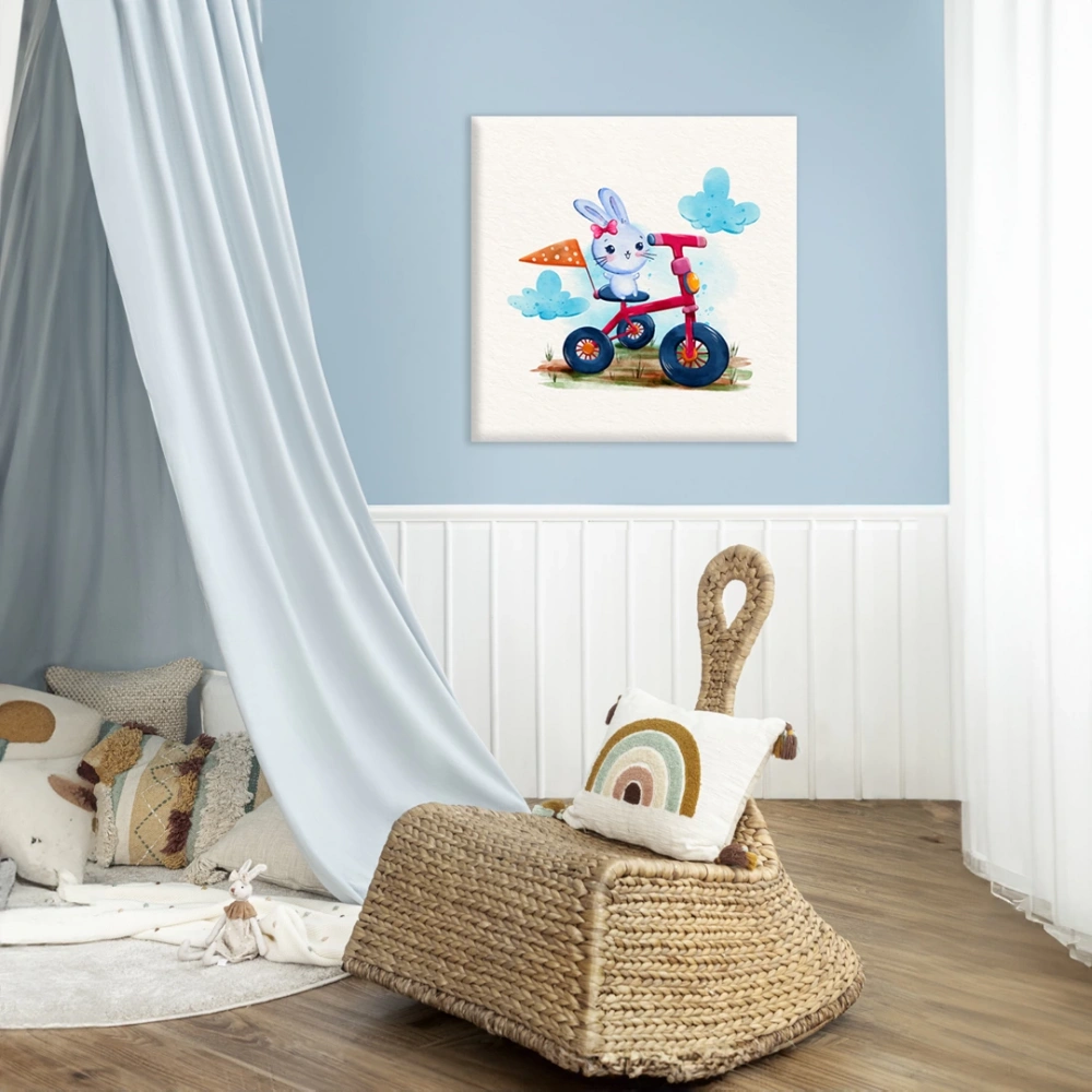 Yarışçı Tavşan Kanvas Tablo