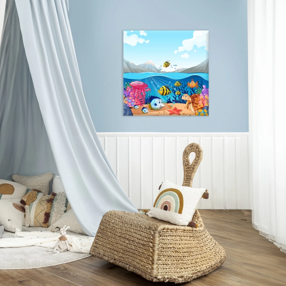 Denizaltı Keşfi Kanvas Tablo