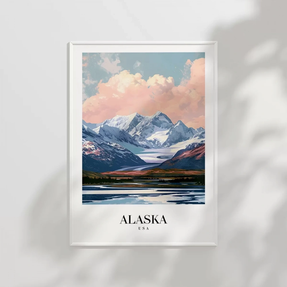 Karlarla Kaplanmış Alaska Poster