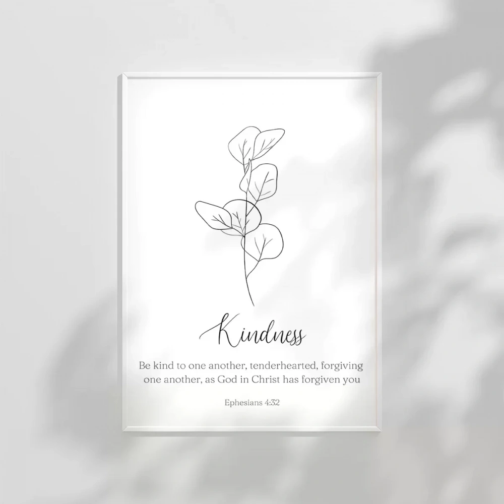 Kindness Temalı Minimalist Poster