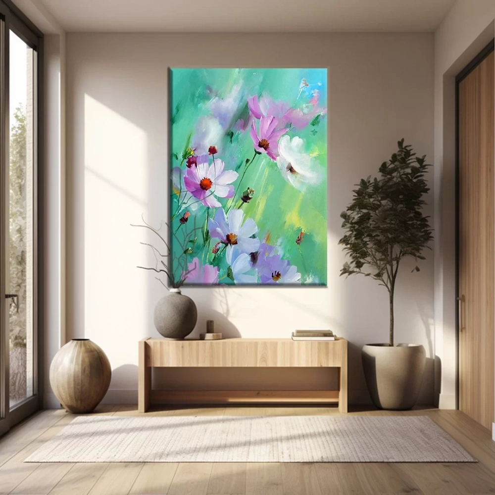 Kır Çiçekler Kanvas Tablo