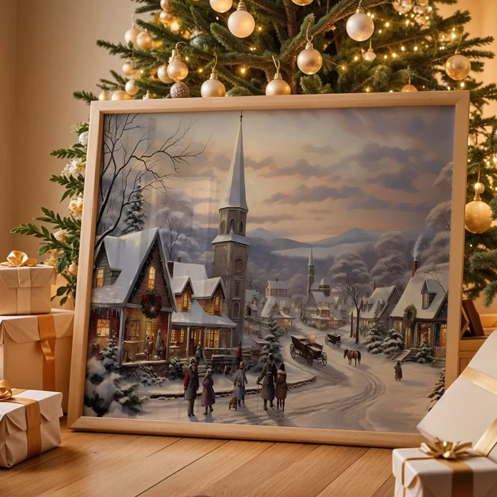 Kış Köyünde Yılbaşı Akşamı Poster