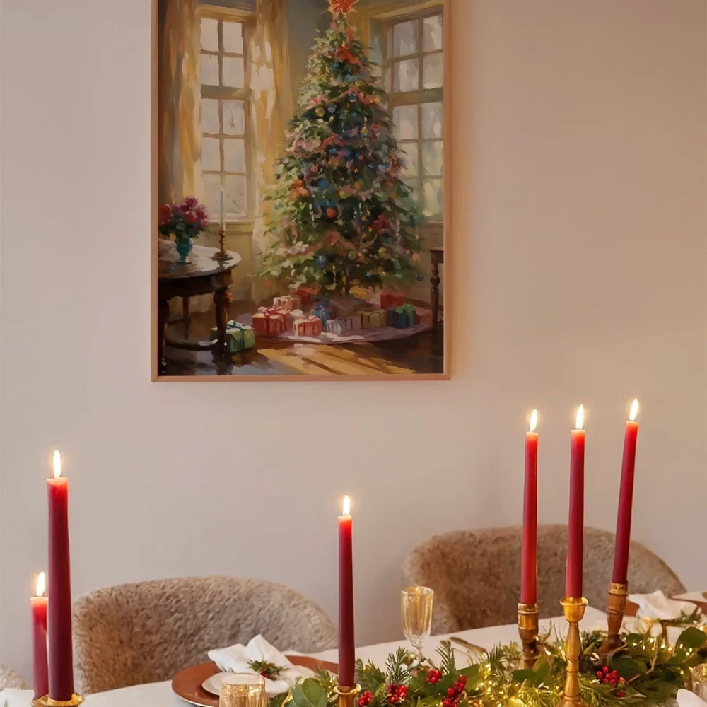 Klasik Yılbaşı Dekoru Poster