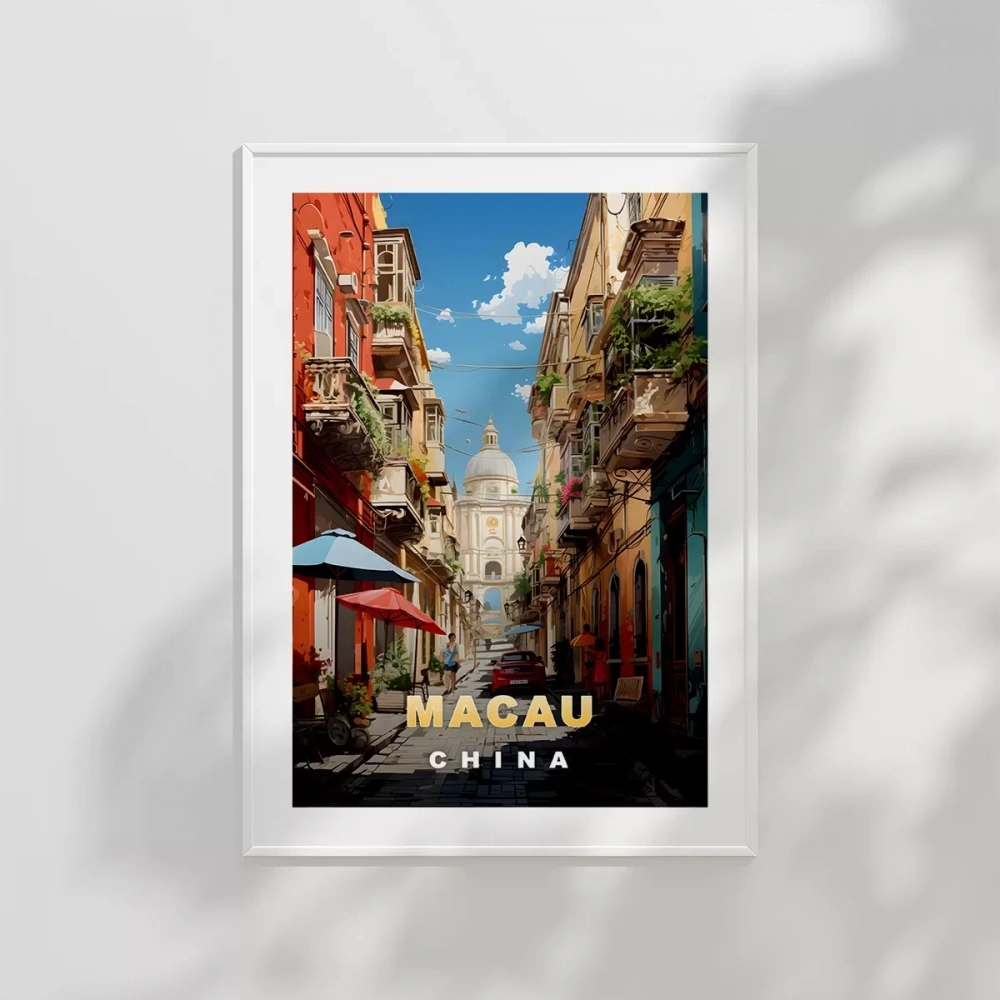 Kopenhag Şehir Manzarası ve Refleksiyon Poster