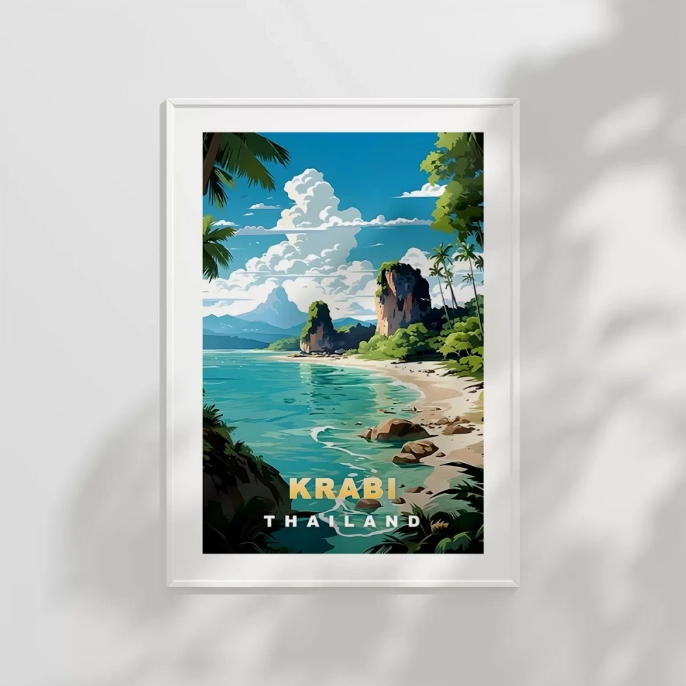 Krabi, Tayland Seyahat Poster