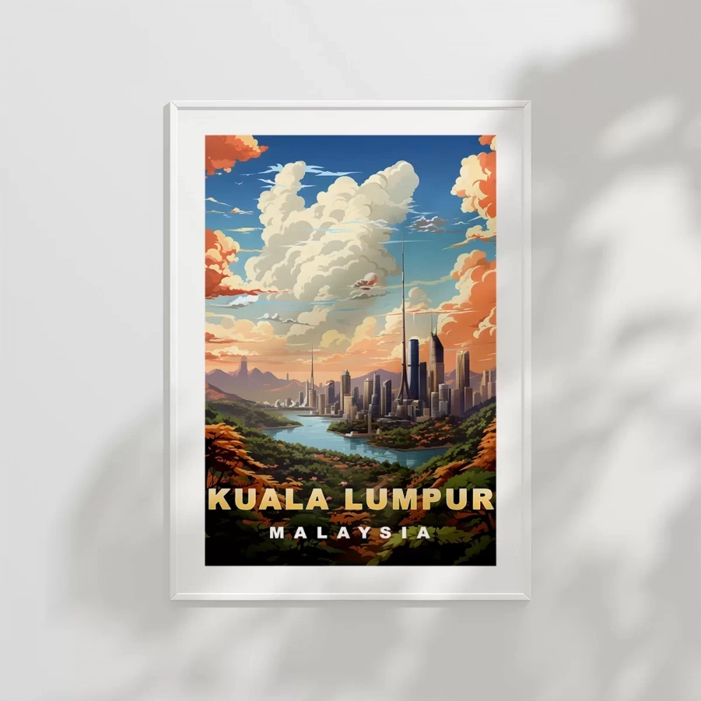 Kuala Lumpur Şehir Silüeti Poster