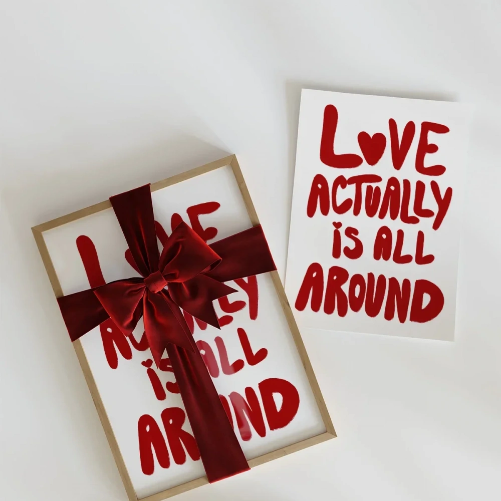 Love Actually Tipografi Poster