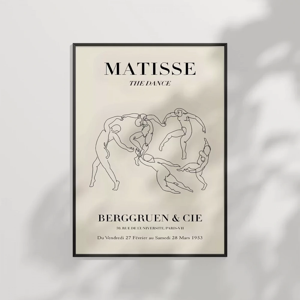 Matisse Stilinde Minimalist Dans  Poster