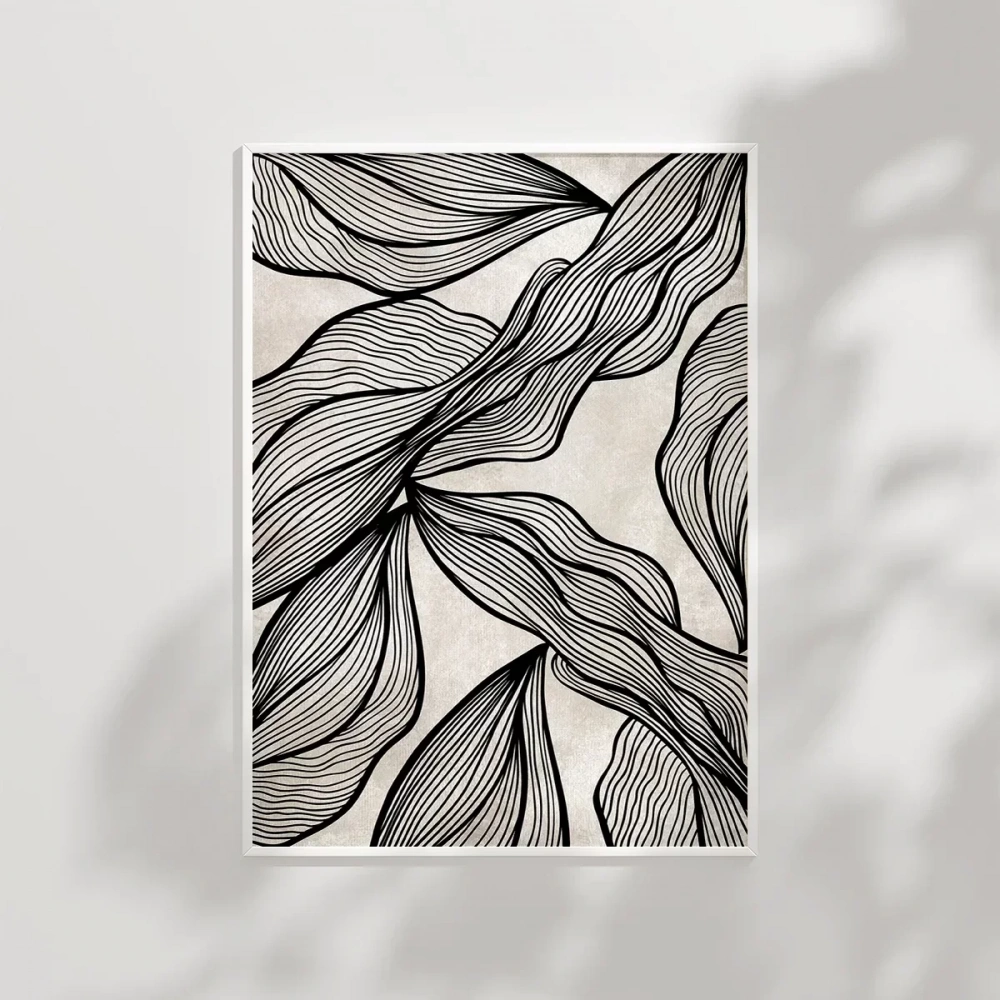 Minimalist Doğa Çizgileri Poster