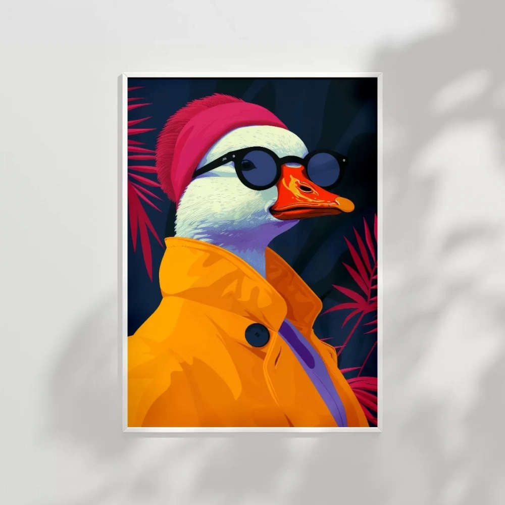 Neon Moda Ördek Stili Poster