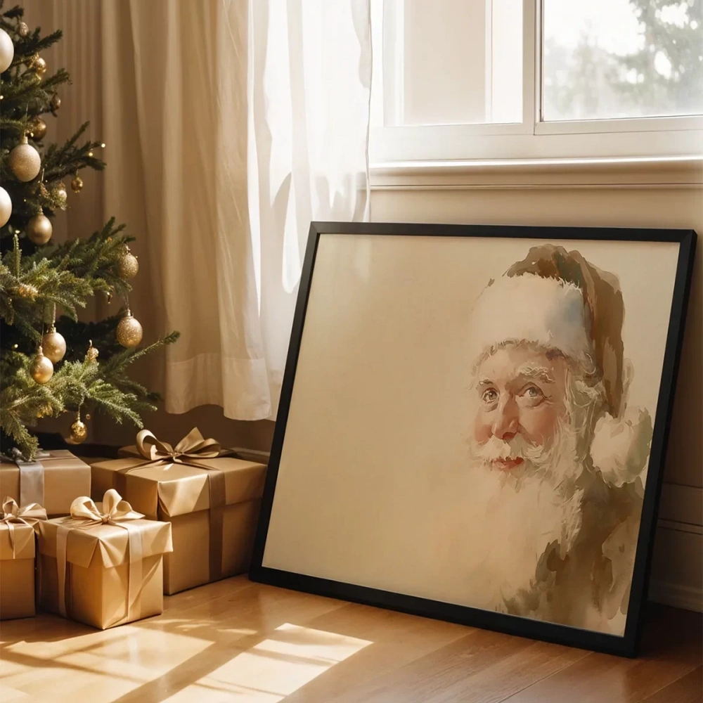 Noel Baba Su Renkli Poster