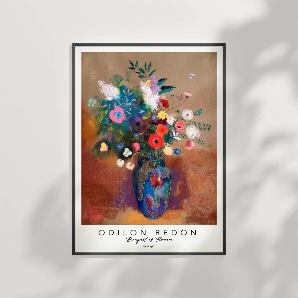 Odilon Redon Çiçek Buketi Poster