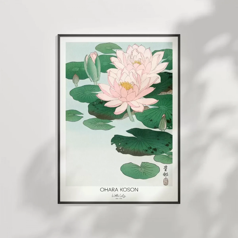 Ohara Koson Nilüfer Poster