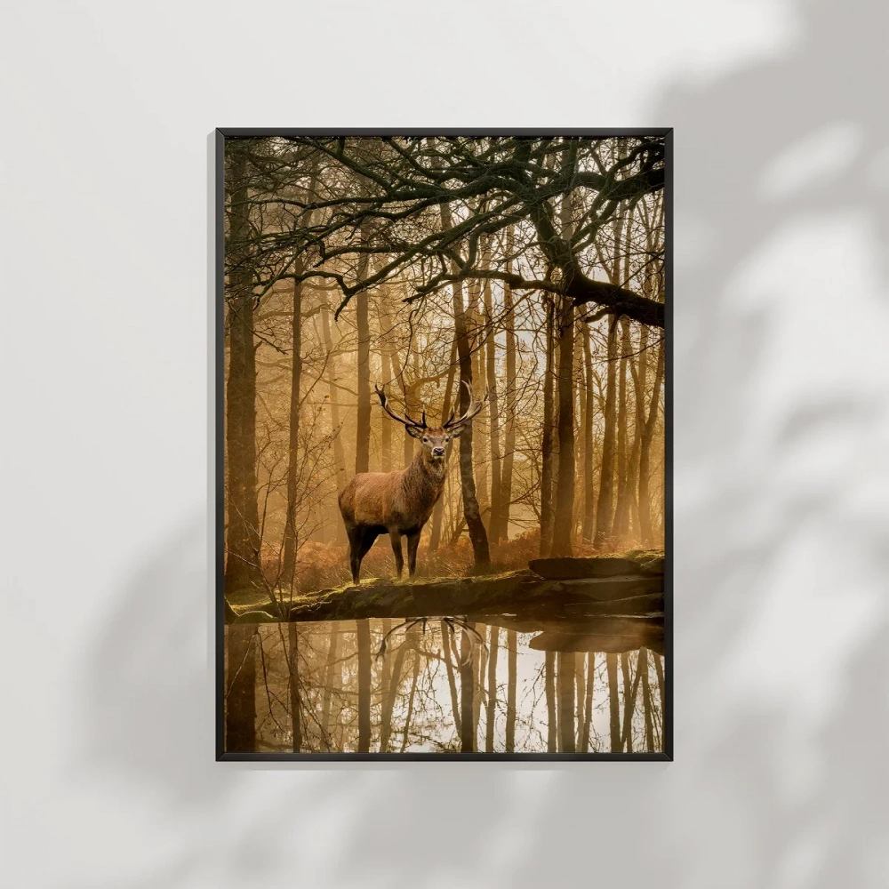 Ormanda Yalnız Geyik Poster