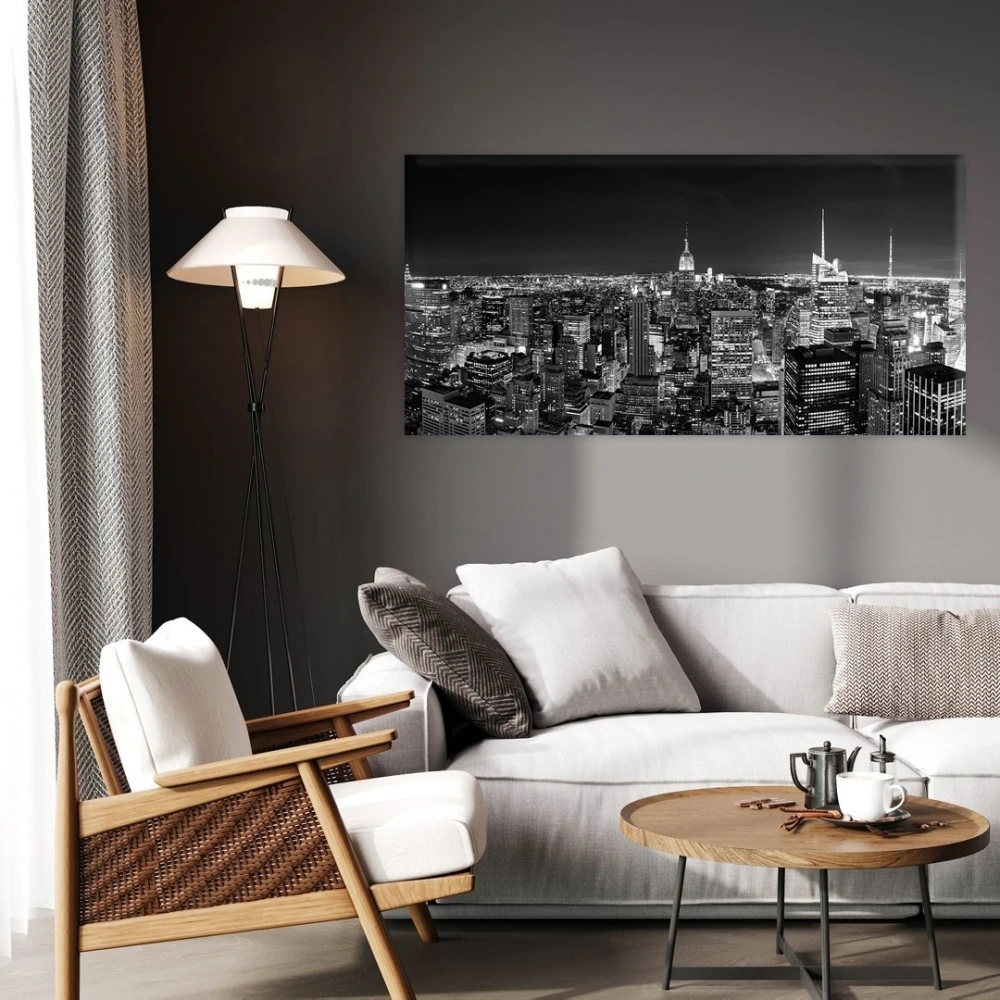 Şehir Üstünden Görünüm Kanvas Tablo