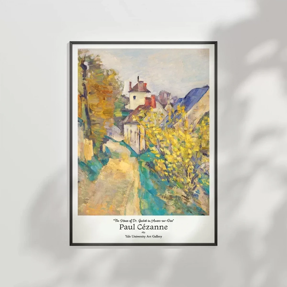 Paul Cézanne  Auvers-sur-Oisedaki Dr. Gachetnin Evi 2 Poster