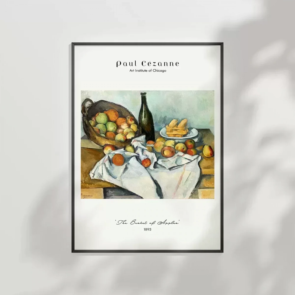 Paul Cézanne Elma Sepeti Poster