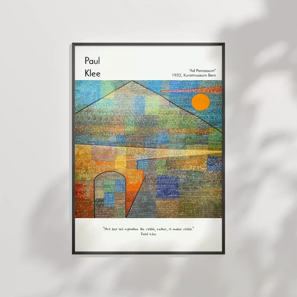 Paul Klee Ad Parnassum Poster