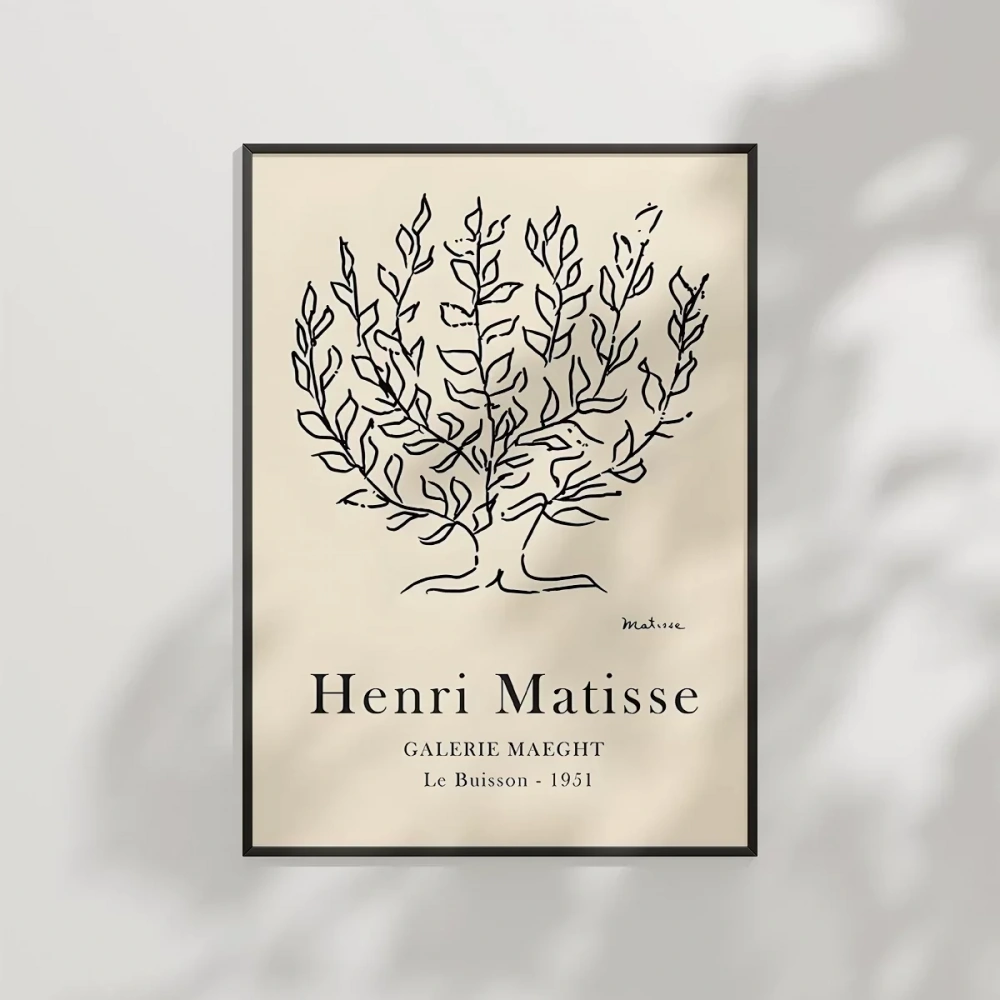 Pembe Matisse Doğa İlhamlı Sanat Poster