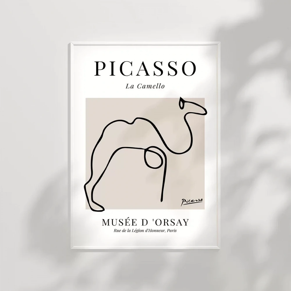 Picasso Tarzı Deve Tablosu Poster