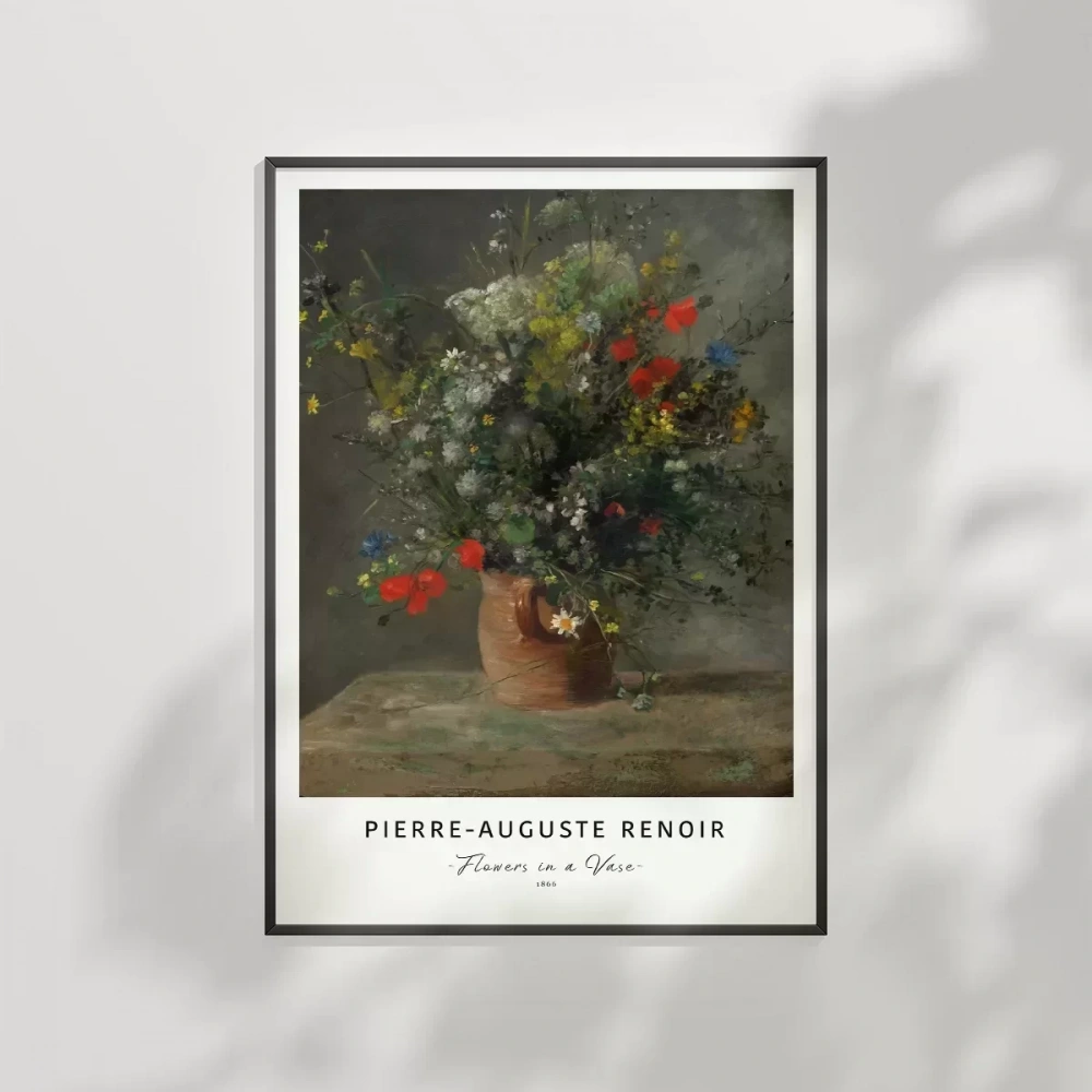 Pierre Auguste Renoir Vazoda Çiçekler Poster