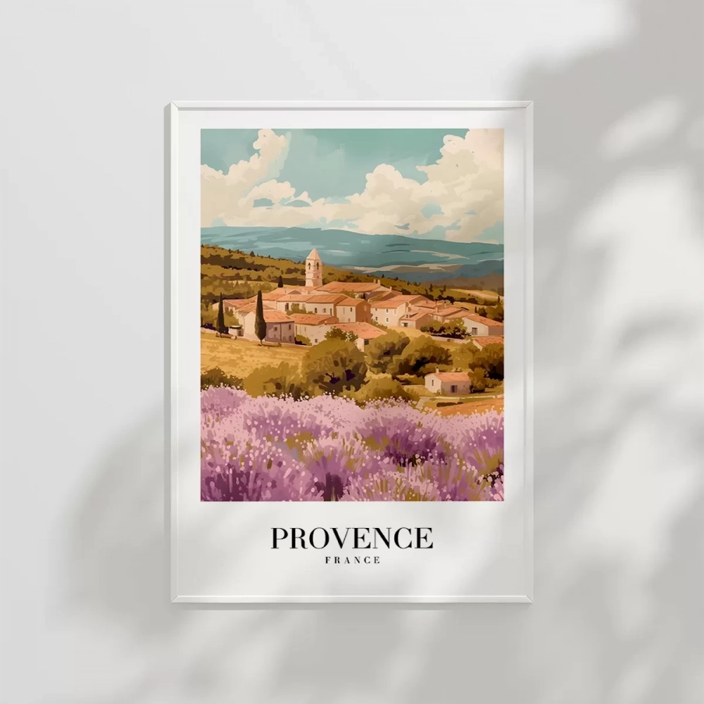Provence Doğası ve Mimari Poster