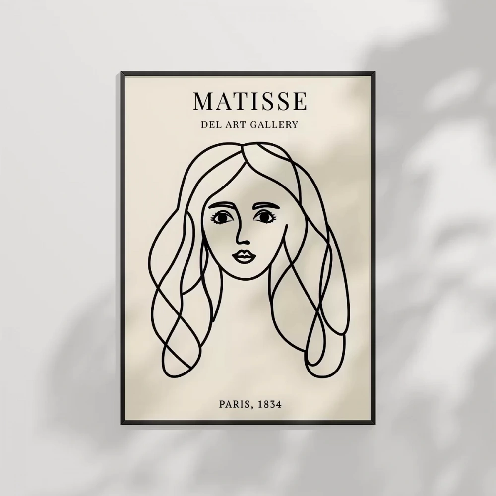Sade Kadın Çizimi  Poster