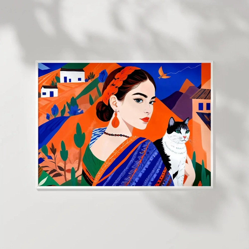 Sakinliği Yansıtan Poster